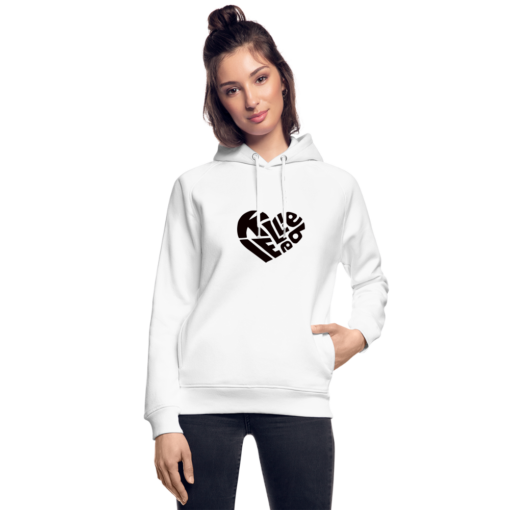 Herz Kiel Liebe schwarz auf Hoodie von Stanley/Stella (unisex) – Bild 3