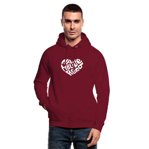 Herz Hamburg Liebe weiß auf Hoodie von Stanley/Stella (unisex) – Bild 2