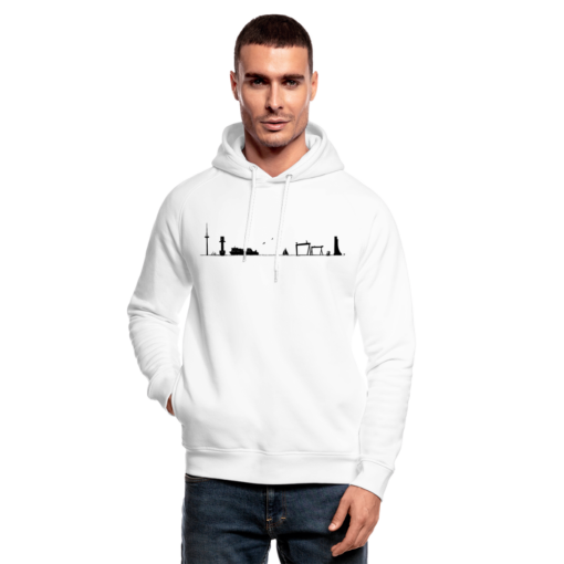 Skyline Kieler Förde schwarz auf Hoodie von Stanley/Stella (unisex) – Bild 2