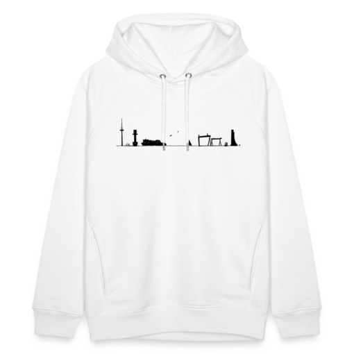 Skyline Kieler Förde schwarz auf Hoodie von Stanley/Stella (unisex) – Bild 4