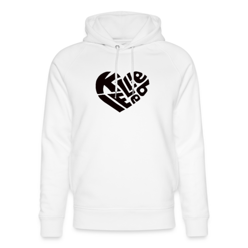 Herz Kiel Liebe schwarz auf Hoodie von Stanley/Stella (unisex)