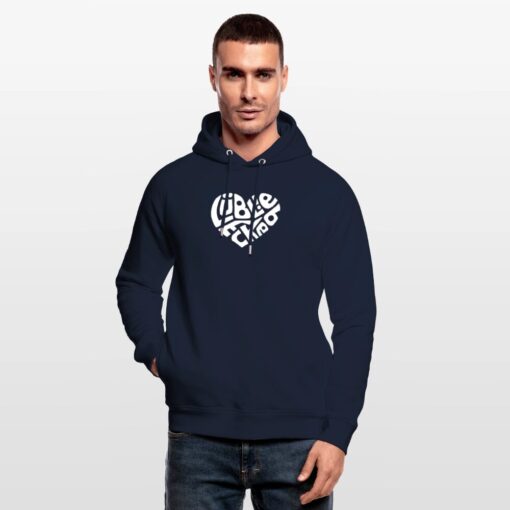 Herz Lübeck Liebe weiß auf Hoodie von Stanley/Stella (unisex) – Bild 4