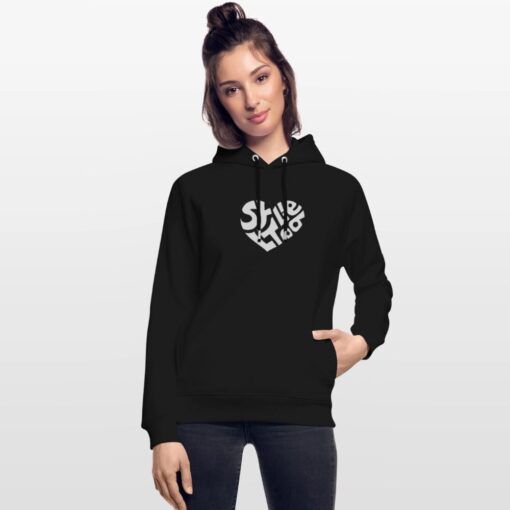Herz Sylt Liebe weiß auf Hoodie von Stanley/Stella (unisex) – Bild 2