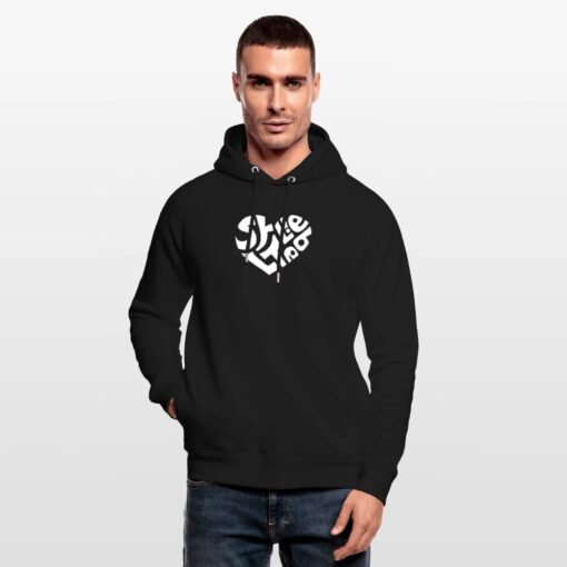 Herz Sylt Liebe weiß auf Hoodie von Stanley/Stella (unisex) – Bild 4