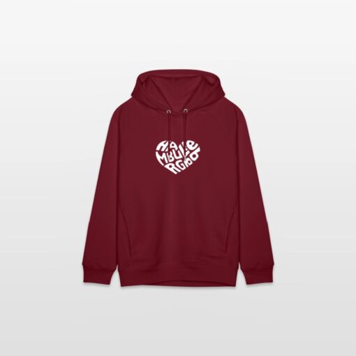 Herz Hamburg Liebe weiß auf Hoodie von Stanley/Stella (unisex) – Bild 3