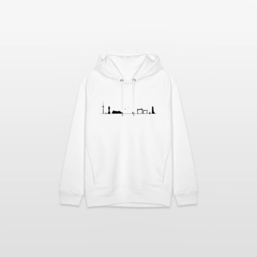 Skyline Kieler Förde schwarz auf Hoodie von Stanley/Stella (unisex) – Bild 3