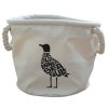 Canvas-Korb mit Möwe "Follow your inner seagull"