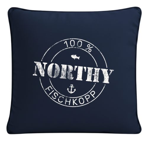 Alternative view of Kissenbezug mit Badge "NORTHY"