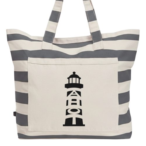 Alternative view of Strandtasche mit Leuchtturm "Ahoi"