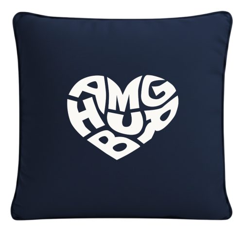 Kissenbezug mit Hamburg-Herz