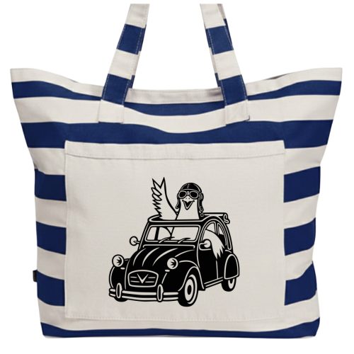 Strandtasche mit Möwe in Ente
