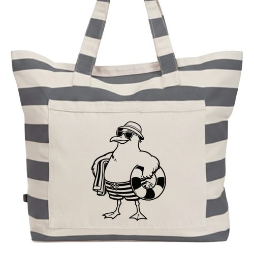 Strandtasche mit Bade-Möwe – Bild 2