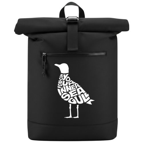 Rucksack "Breeze" mit Möwe "Follow your inner seagull" – Bild 3