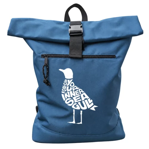 Rucksack "Breeze" mit Möwe "Follow your inner seagull" – Bild 4