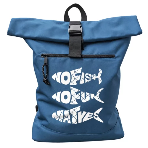 Rucksack "Breeze" mit Fischen "NoFish NoFun MatYes" – Bild 3