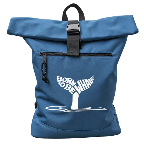 Rucksack "Breeze" mit Walflosse "Born to be whale" – Bild 3