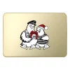 Maritimer Adventskalender in Gold mit Möwenpaar Weihnachtsedition