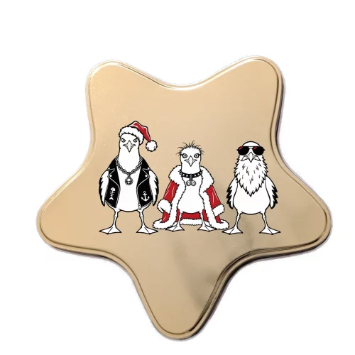 Sterndose in Gold mit DEATH GULLS Weihnachtsedition