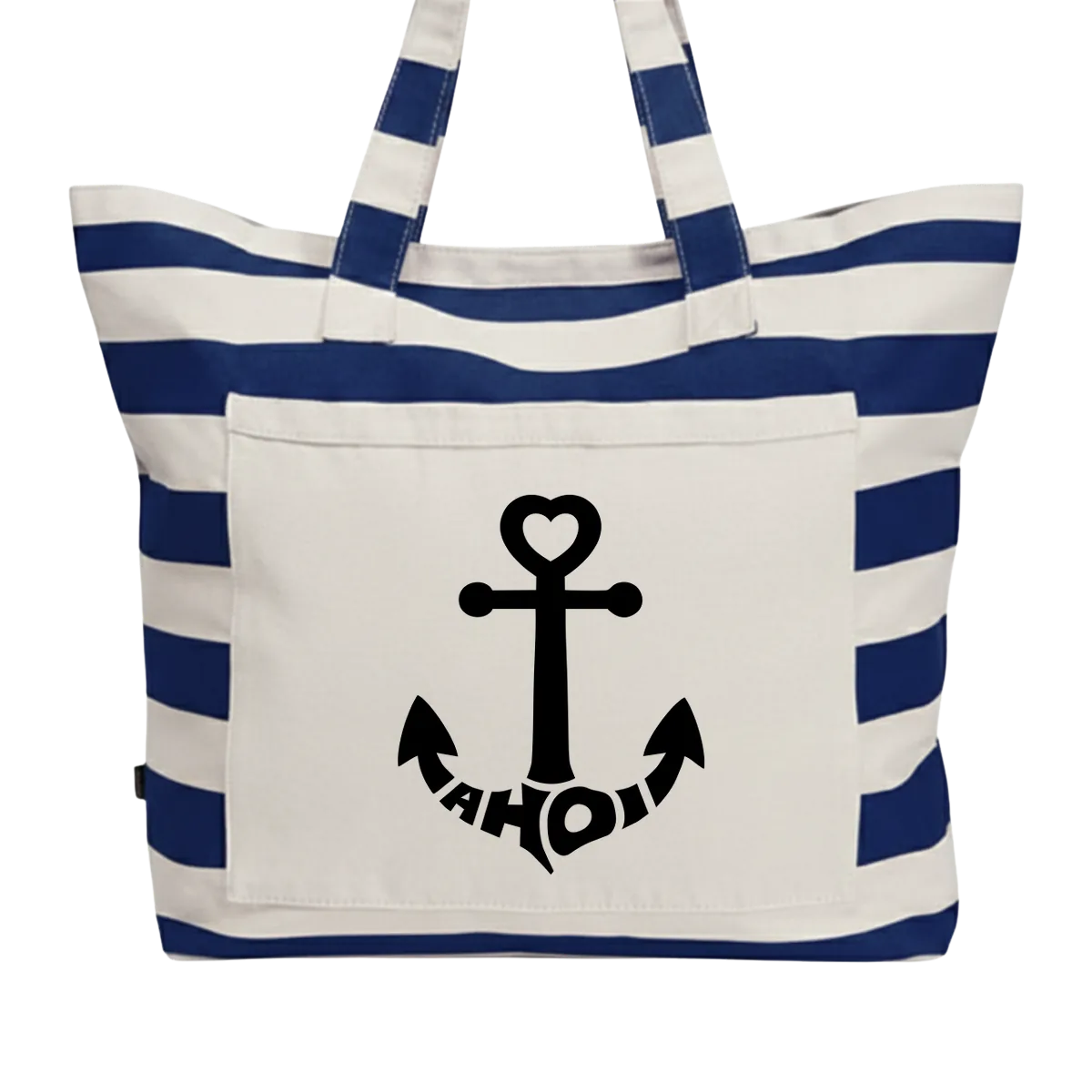 Strandtasche mit Anker Ahoi