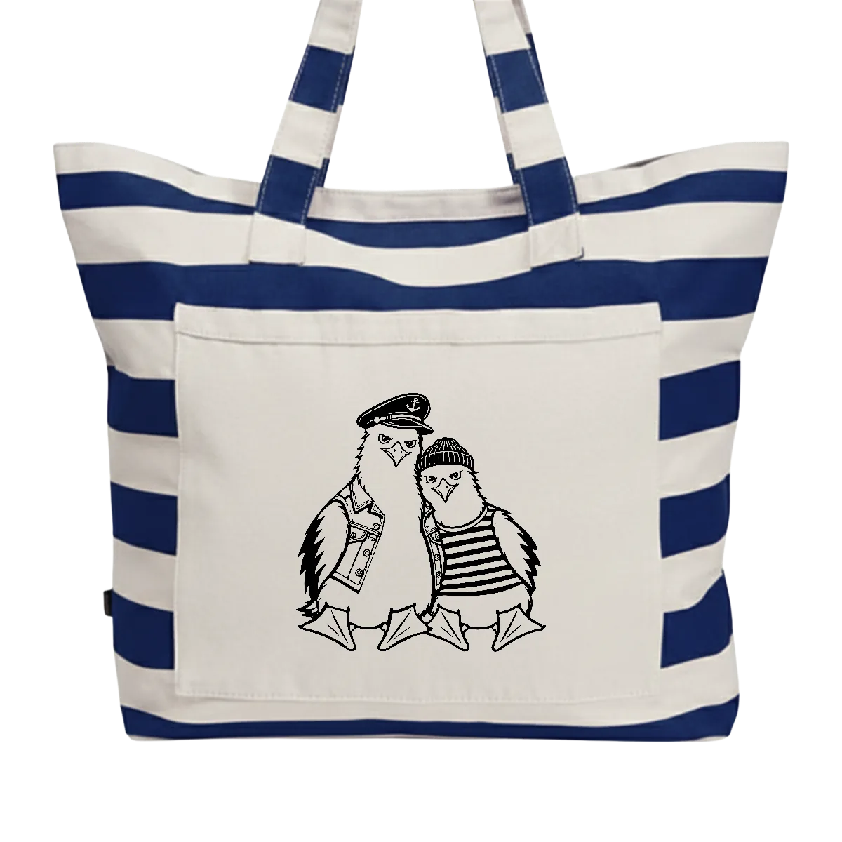 Strandtasche mit Möwenpaar