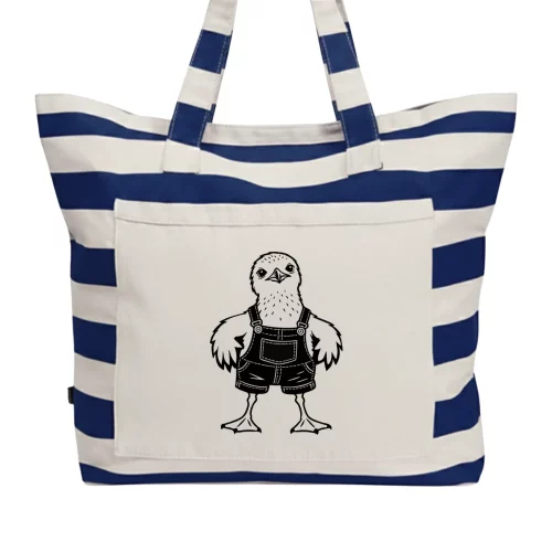 Strandtasche mit Möwenküken
