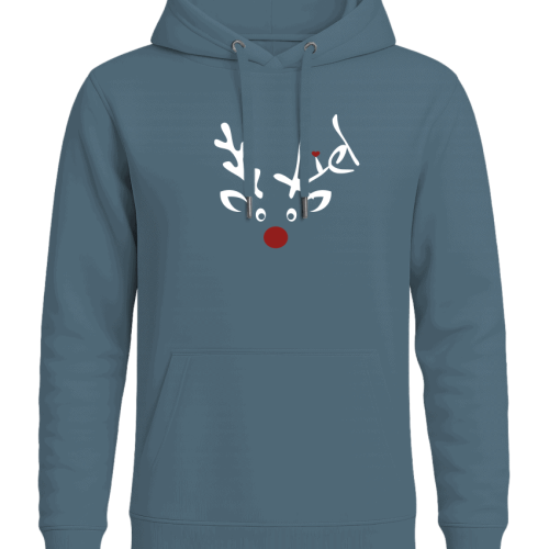 Weihnachtlicher Hoodie mit Rentier-Design, kuschelig, bequem, perfekt für den Winter, festliche Weihnachtskleidung, stylischer Print, warme Kapuze, Freizeitoutfit, Geschenkidee, modische Wintermode.