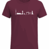 Kiel Skyline T-Shirt, maritimes Design, Hamburg, Jachthafen, Hafen, Seefahrt, maritime Mode.